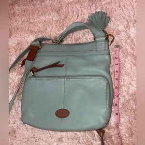Fossil messenger bag blue